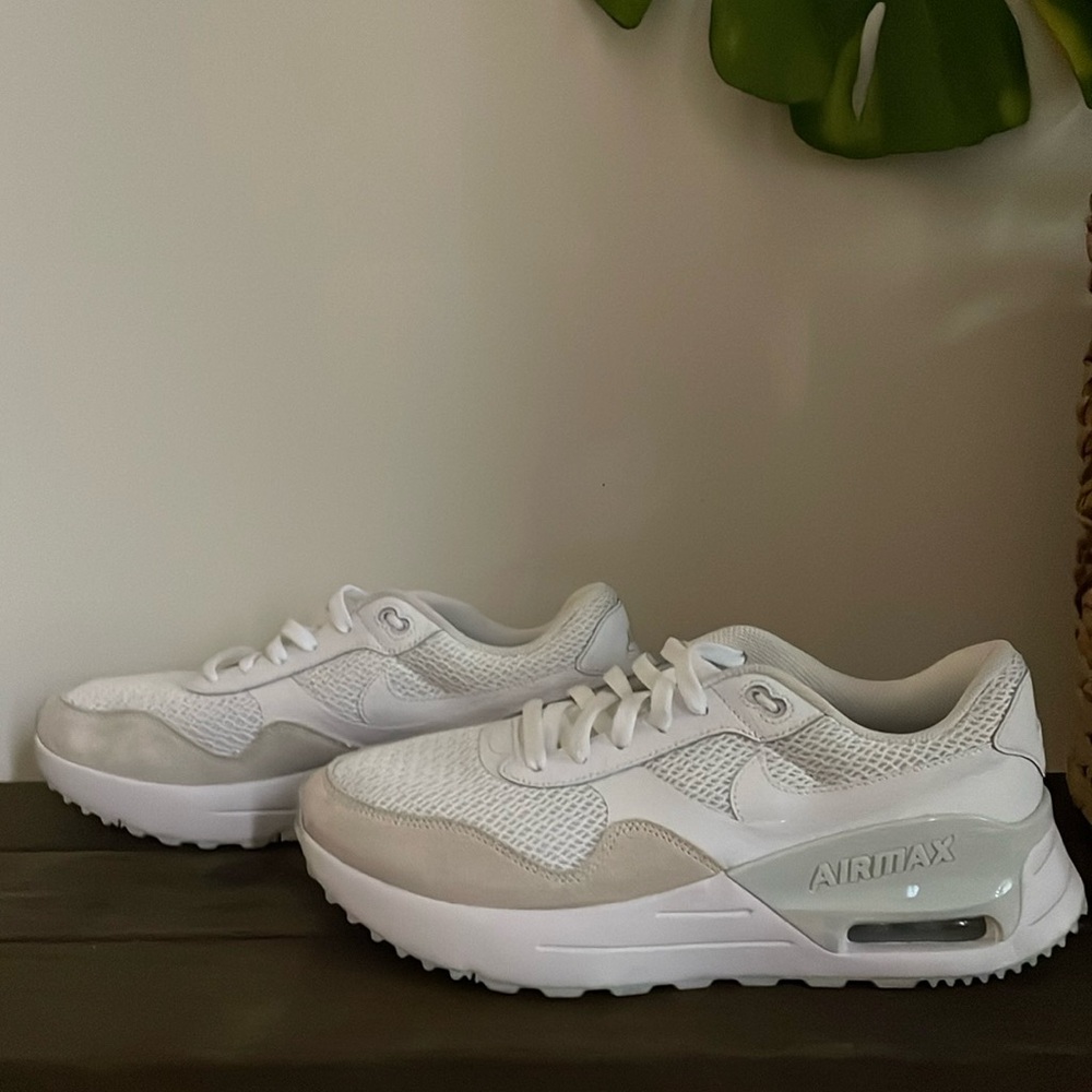 Nike Air Max in white and cream colorway